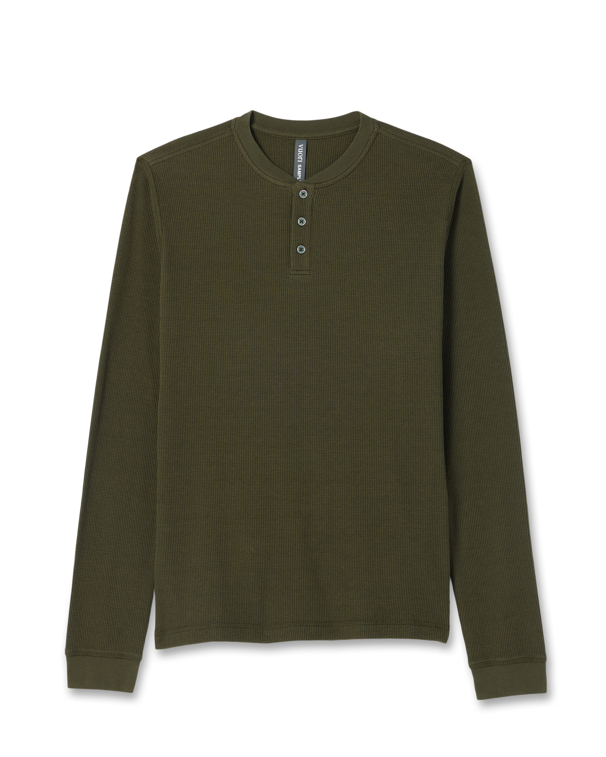 Waffle Henley | Olive