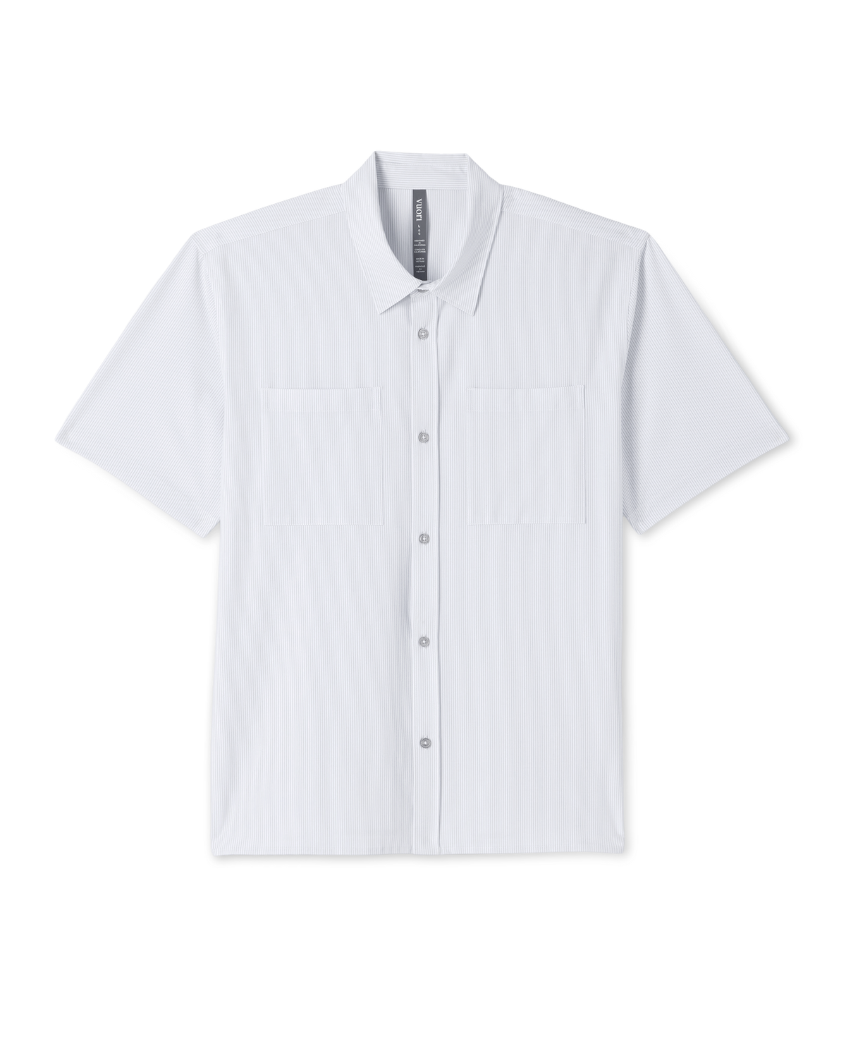 Short Sleeve Bridge Button Down - Relaxed Fit | White Dune Stripe