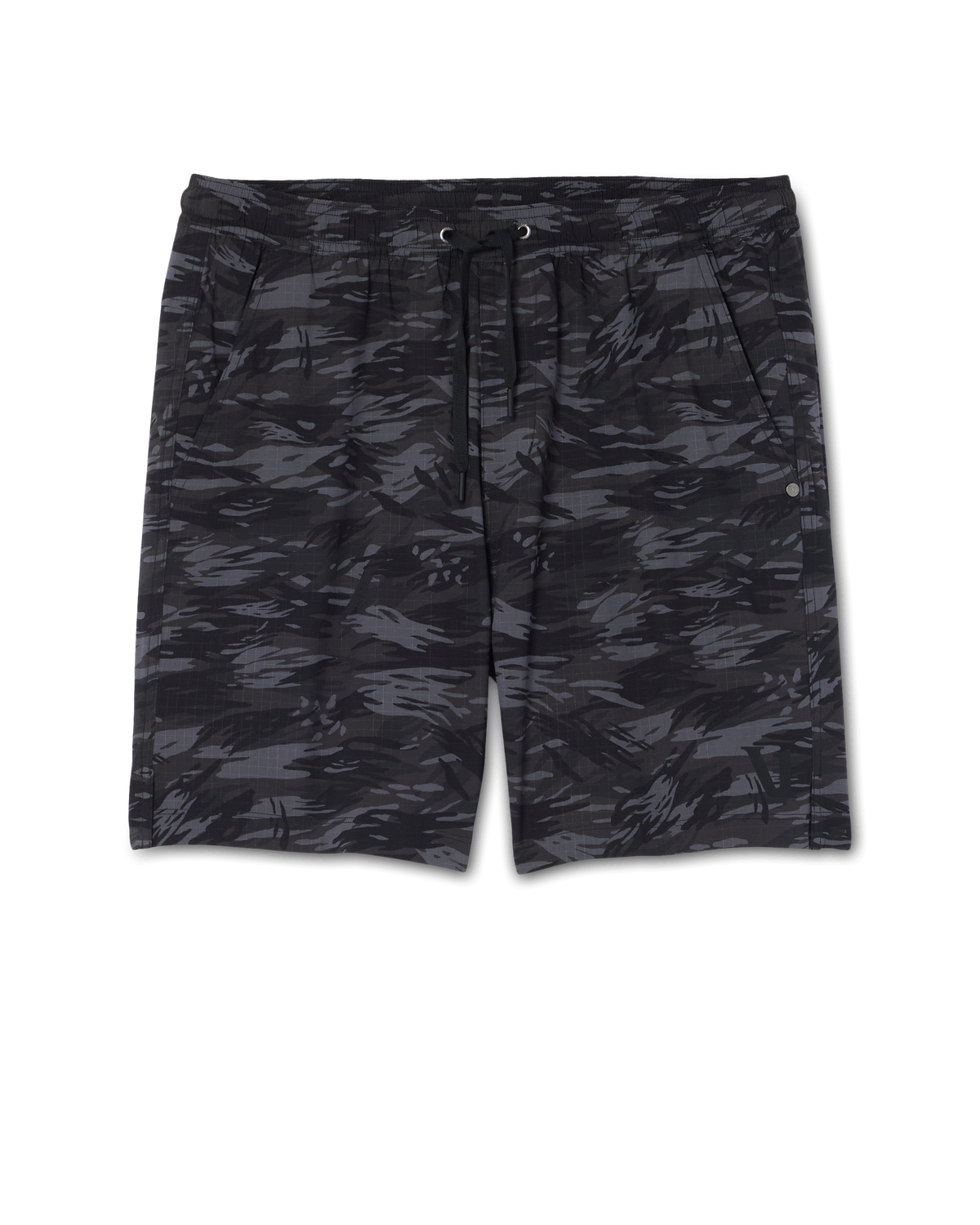 Vuori HardKore Short Lined 7" | Black Riptide Camo