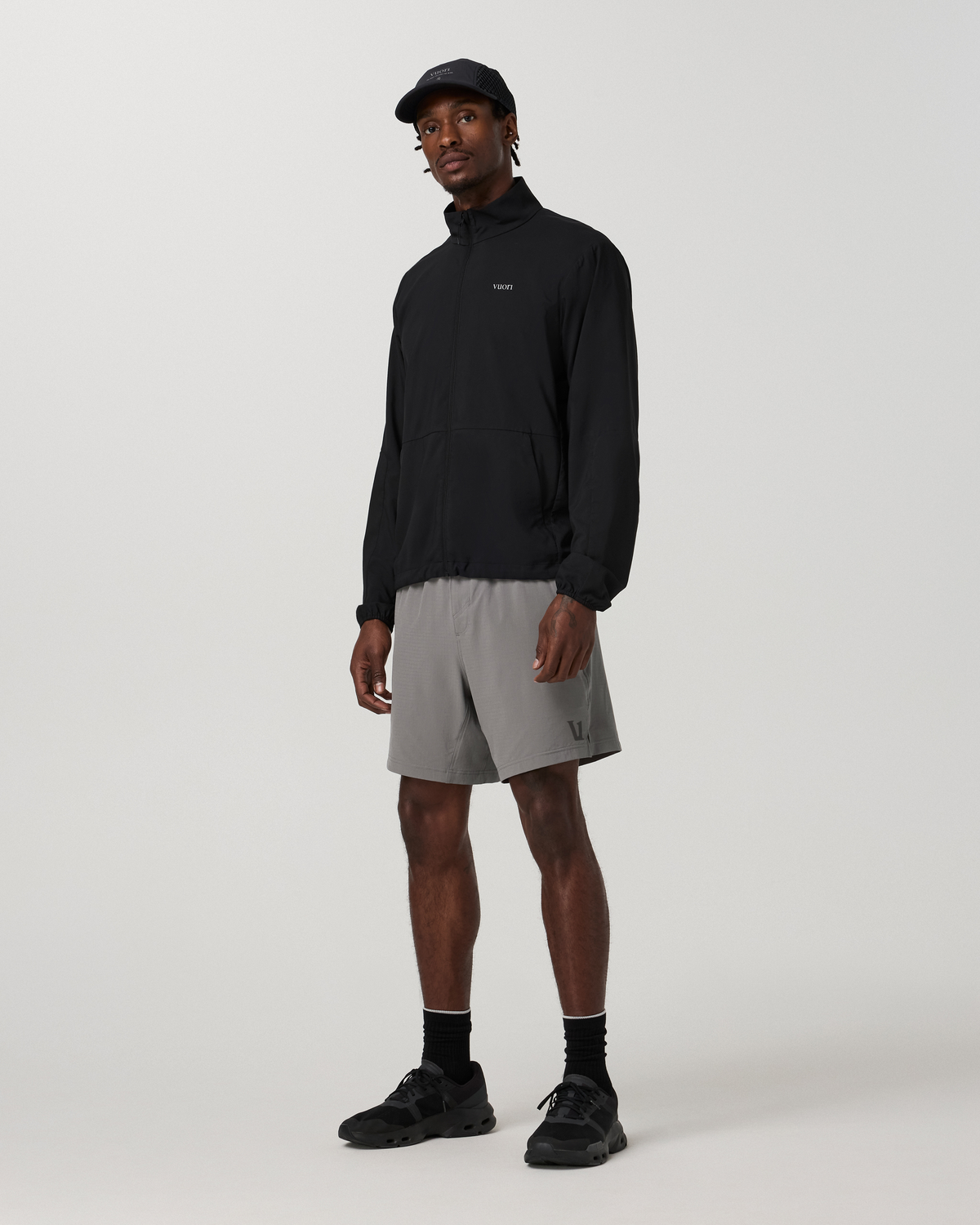 Vuori HardKore Short Lined 7" | Smoke