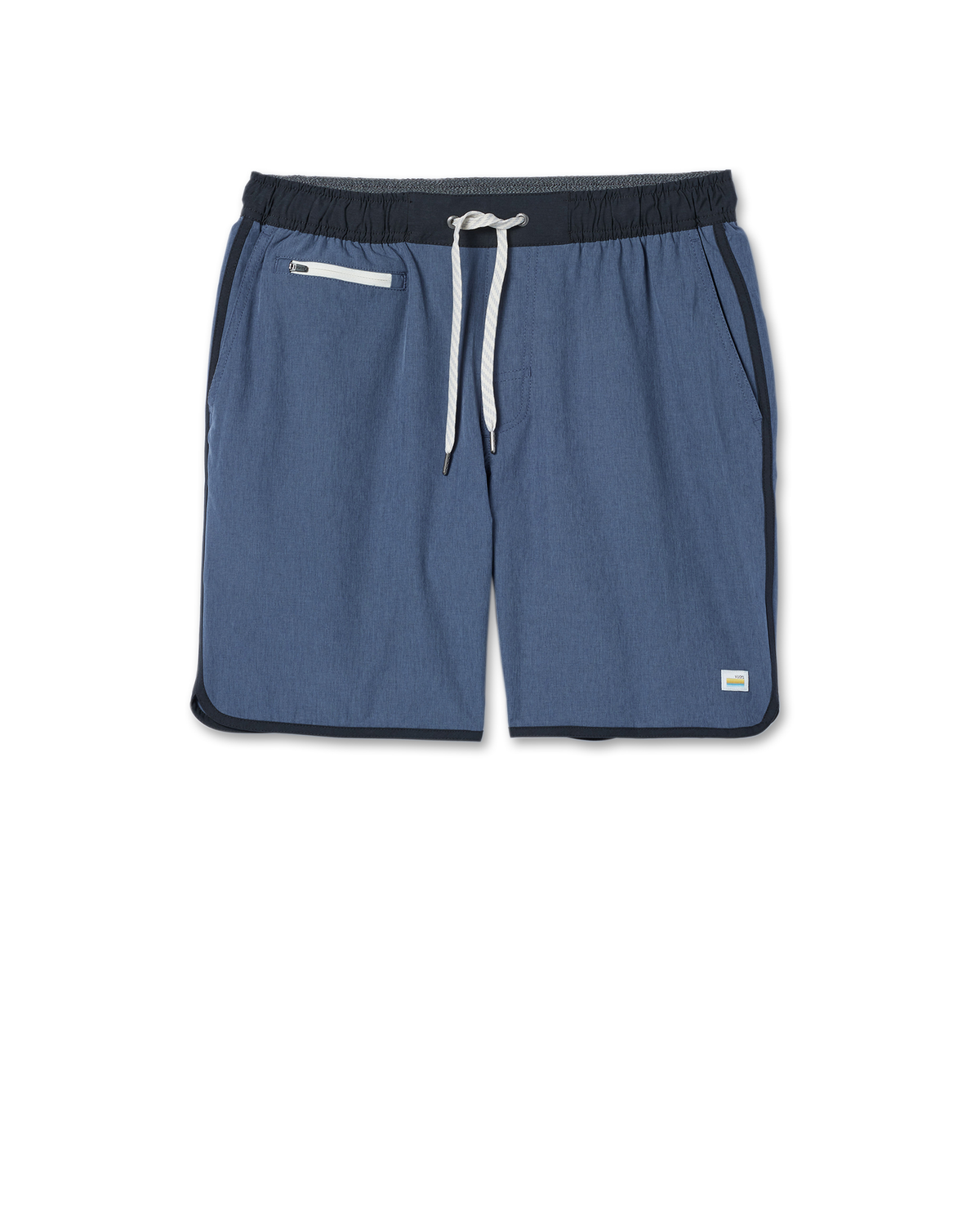 Banks Short Unlined 7" | Azure Linen Texture