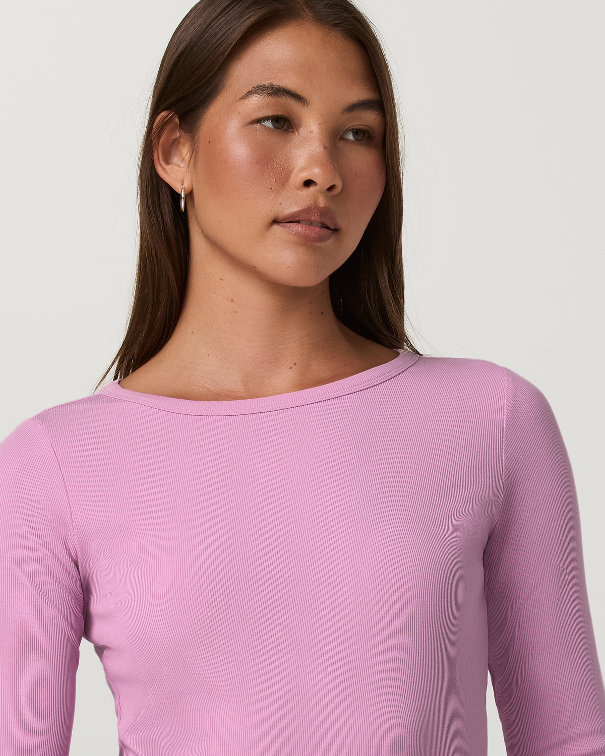 Long Sleeve Pose Subtle Scoop | Light Bloom