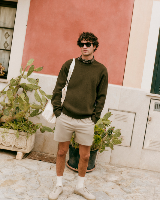 Midweight Rib Sweater | Olive