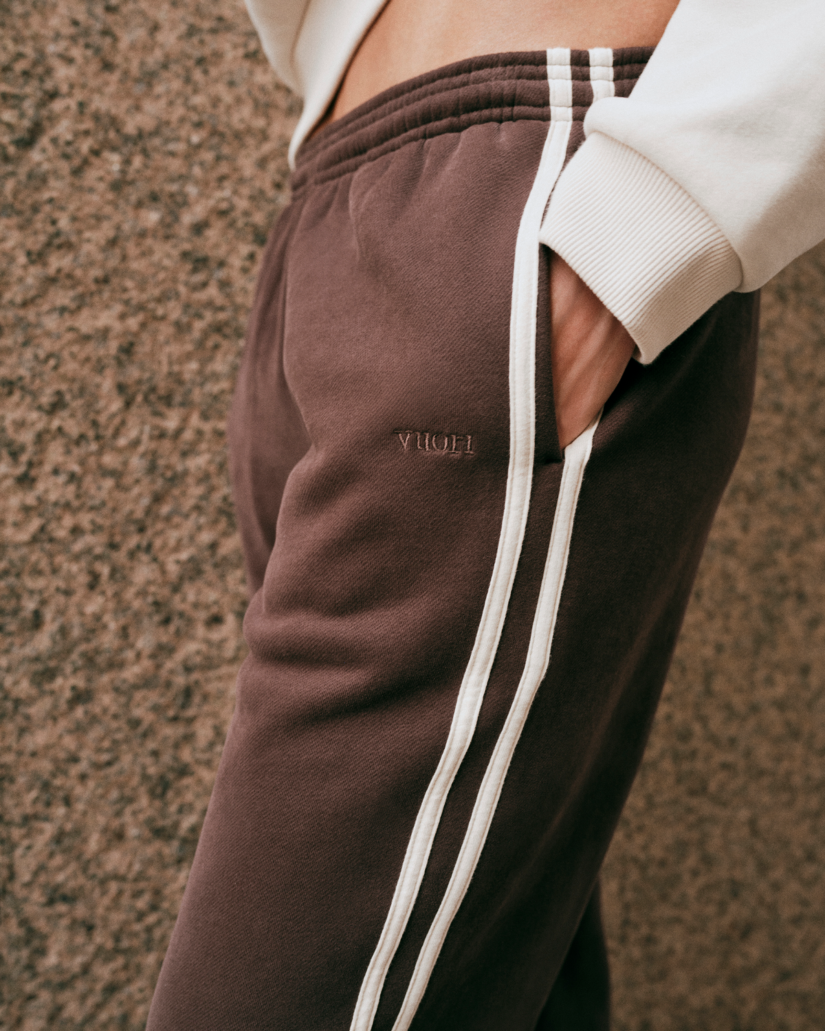 Restore Straight Leg Track Sweatpant-Short | French Roast
