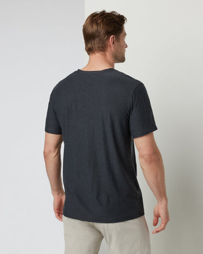 Strato Tech V-Neck Tee | Charcoal Heather