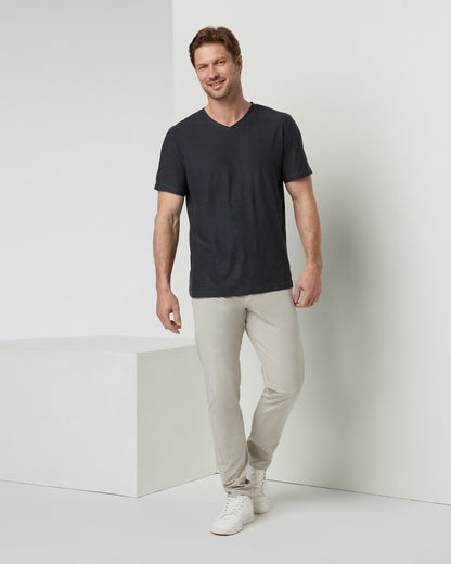 Strato Tech V-Neck Tee | Charcoal Heather