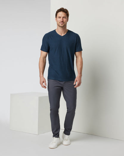 Strato Tech V-Neck Tee | Navy Heather