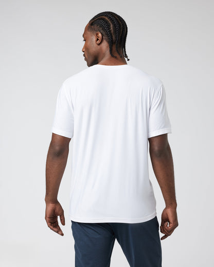 Strato Tech V-Neck Tee | White