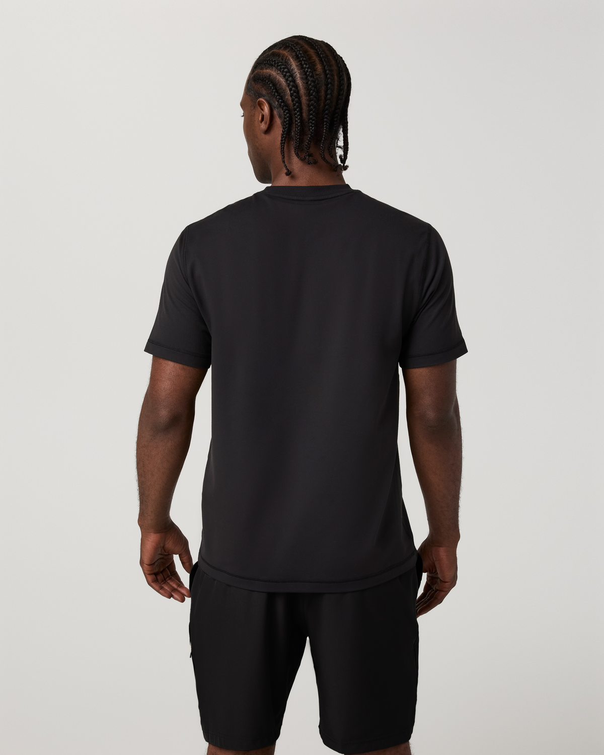 Short Sleeve Ponto Performance Tee | Solid Black