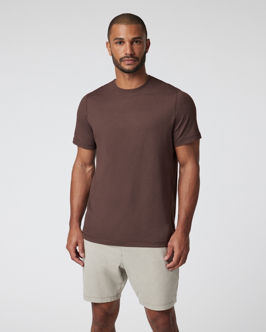 Short Sleeve Ponto Performance Tee | Java Heather