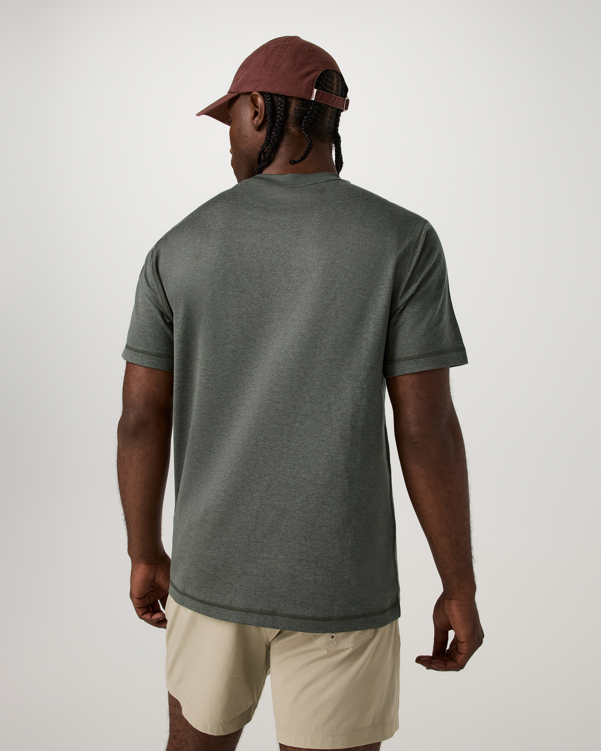 Short Sleeve Ponto Performance Tee | Army Heather