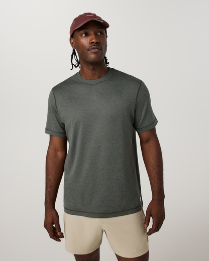 Short Sleeve Ponto Performance Tee | Army Heather