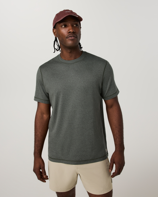 Short Sleeve Ponto Performance Tee | Army Heather