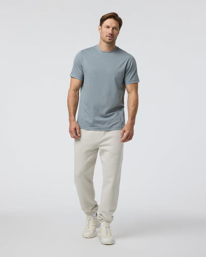 Short Sleeve Ponto Performance Tee | Dusty Blue Heather