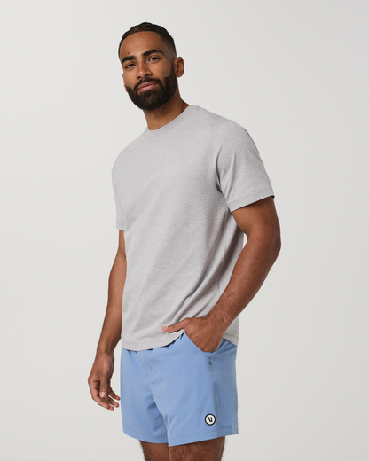 Short Sleeve Ponto Performance Tee | Light Heather Grey