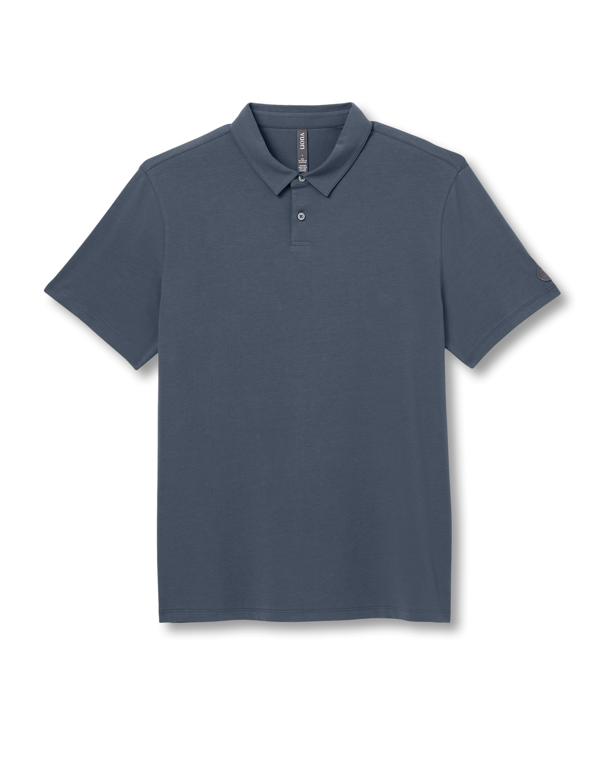 Short Sleeve Feather Polo | Ocean Blue Garment Dye