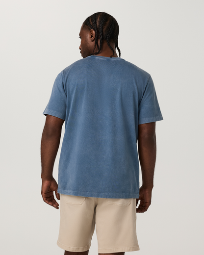 Short Sleeve Vuori Heavyweight Cotton Tee - Relaxed Fit | Nautical Garment Dye