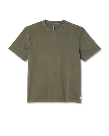 Short Sleeve Vuori Heavyweight Cotton Tee - Relaxed Fit | Oregano Garment Dye