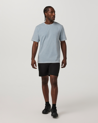 Short Sleeve Vuori Heavyweight Cotton Tee - Relaxed Fit | Raindrop Garment Dye