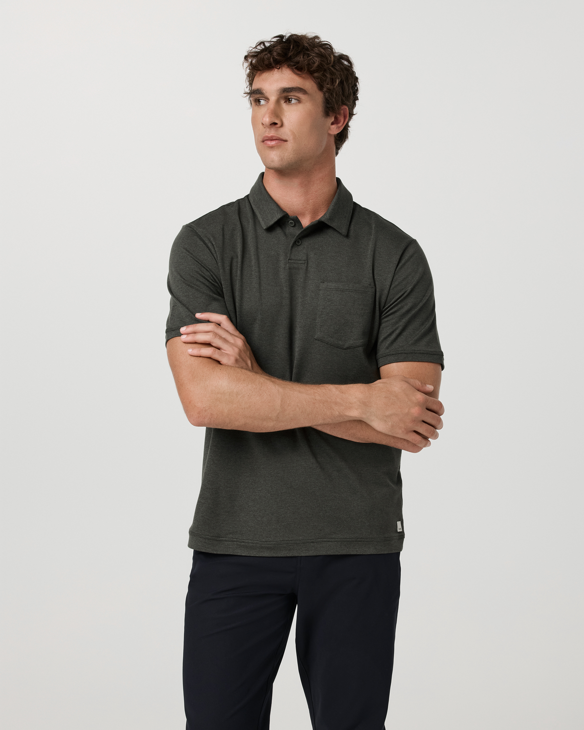 Short Sleeve Ponto Performance Polo | Army Heather