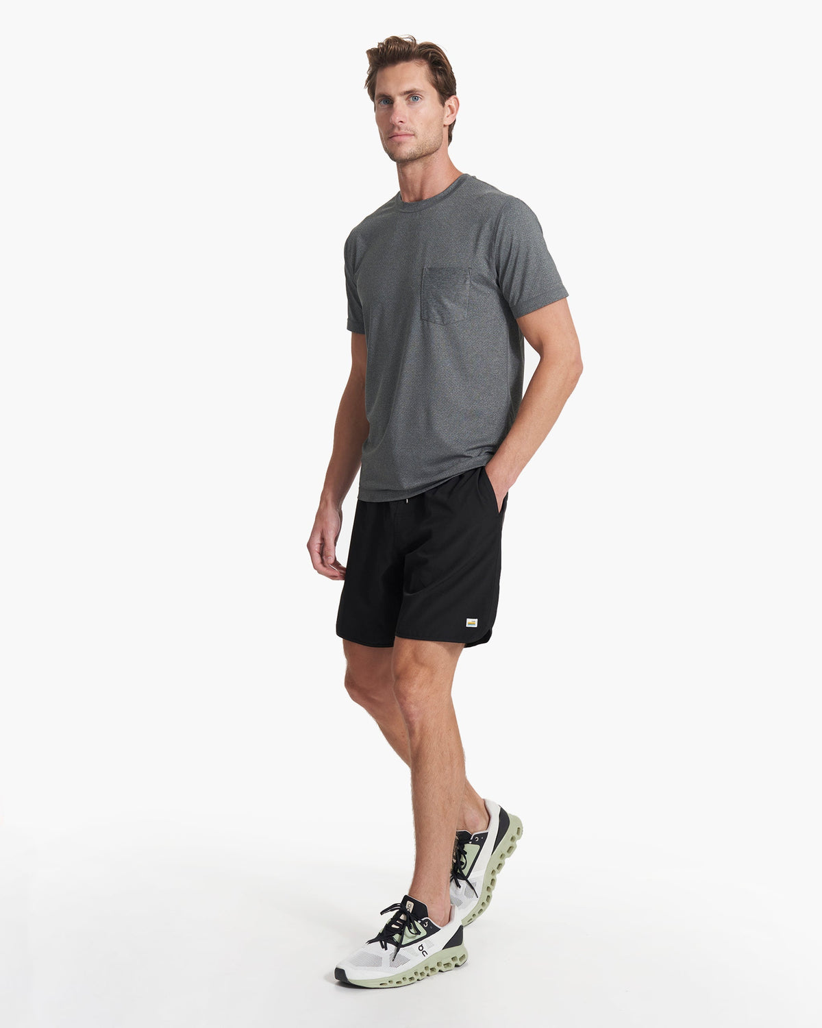 Tradewind Performance Tee | Heather Grey