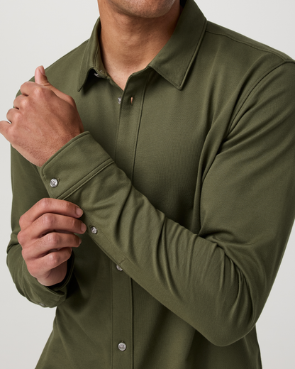 Long Sleeve Knit Oxford Button Down - Classic Fit | Herb