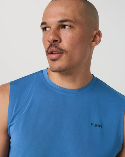 Sleeveless Viewpoint Muscle Tank 2.0 | Court Blue