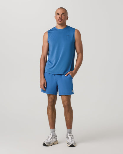 Sleeveless Viewpoint Muscle Tank 2.0 | Court Blue