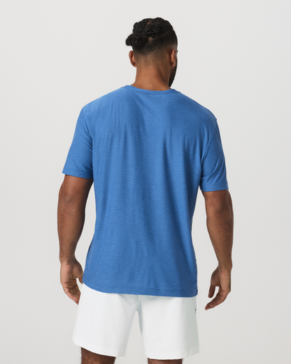 Short Sleeve Strato Tech Tee - Relaxed Fit | Court Blue Heather