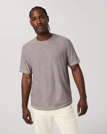 Short Sleeve Strato Tech Tee - Contrast | Heather Grey