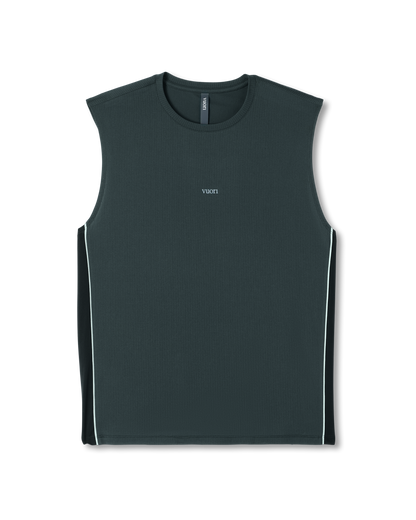 Sleeveless Strato Breathe Tank | Hemlock/Black