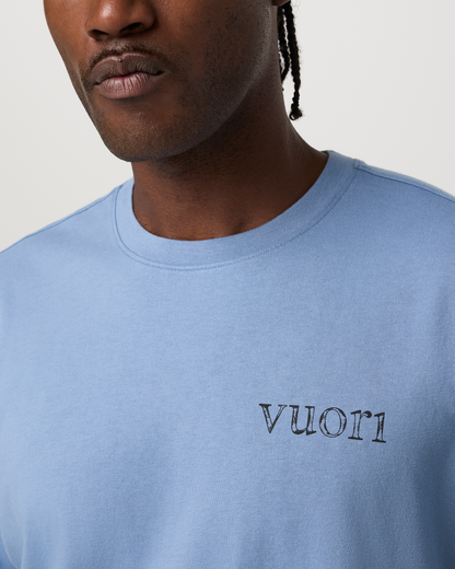 Short Sleeve Heavyweight Cotton Graphic Tee | Isle Blue