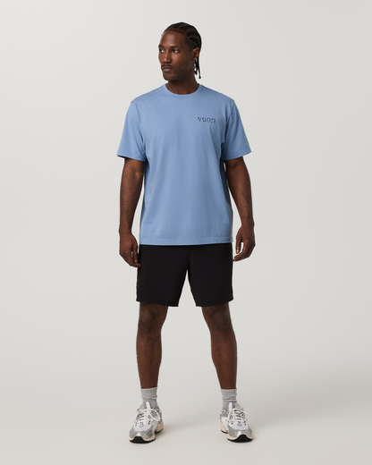 Short Sleeve Heavyweight Cotton Graphic Tee | Isle Blue