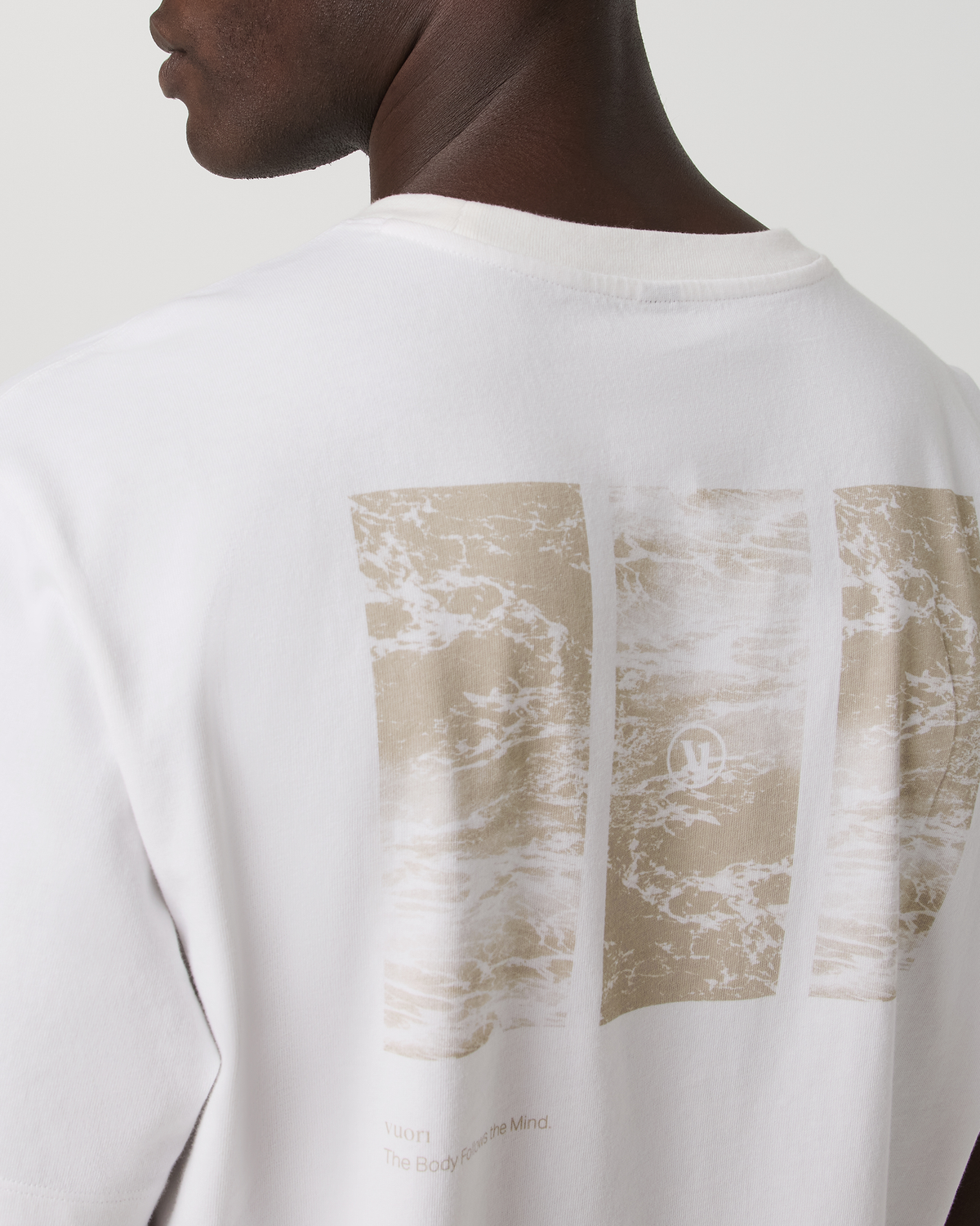 Short Sleeve Heavyweight Cotton Graphic Tee | White