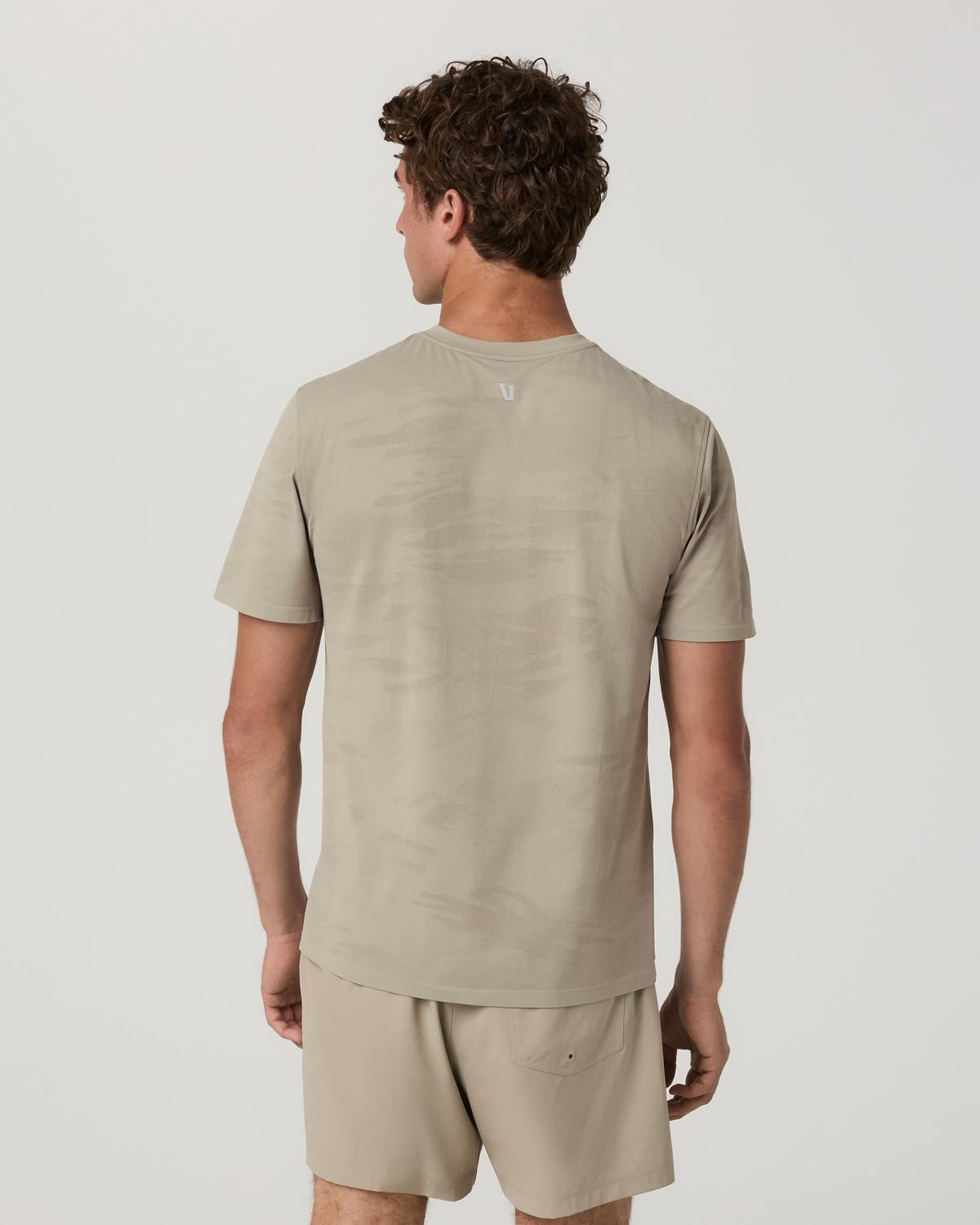Short Sleeve Clearview Engineered Tee | Biscotti
