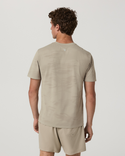Short Sleeve Clearview Engineered Tee | Biscotti