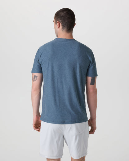 Strato Tech Tee | Pool Blue Heather