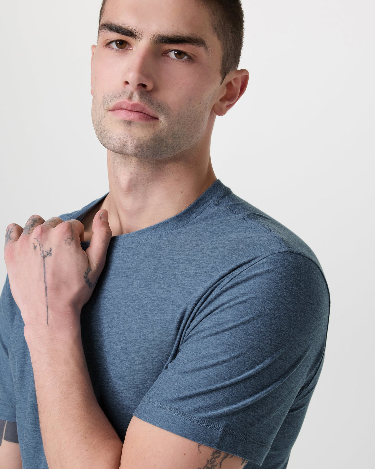 Strato Tech Tee | Pool Blue Heather