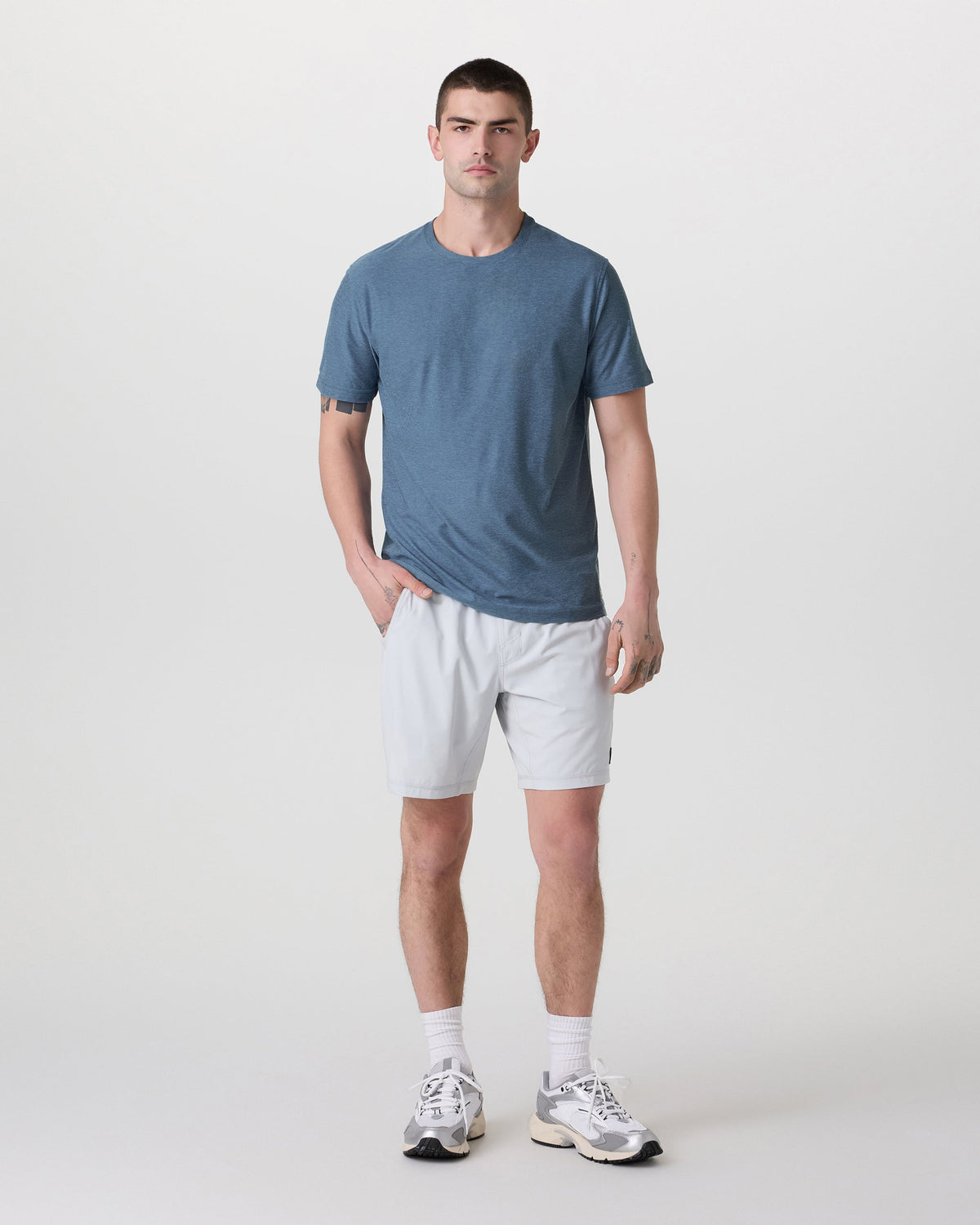 Strato Tech Tee | Pool Blue Heather
