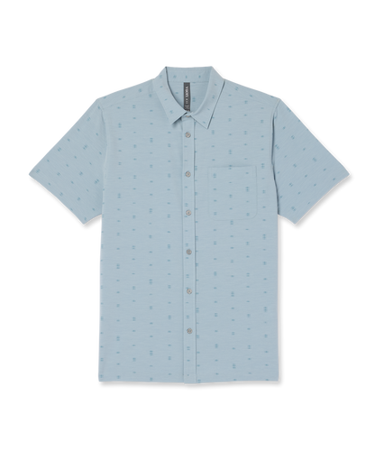 Short Sleeve Bridge Button Down | Raindrop Stone