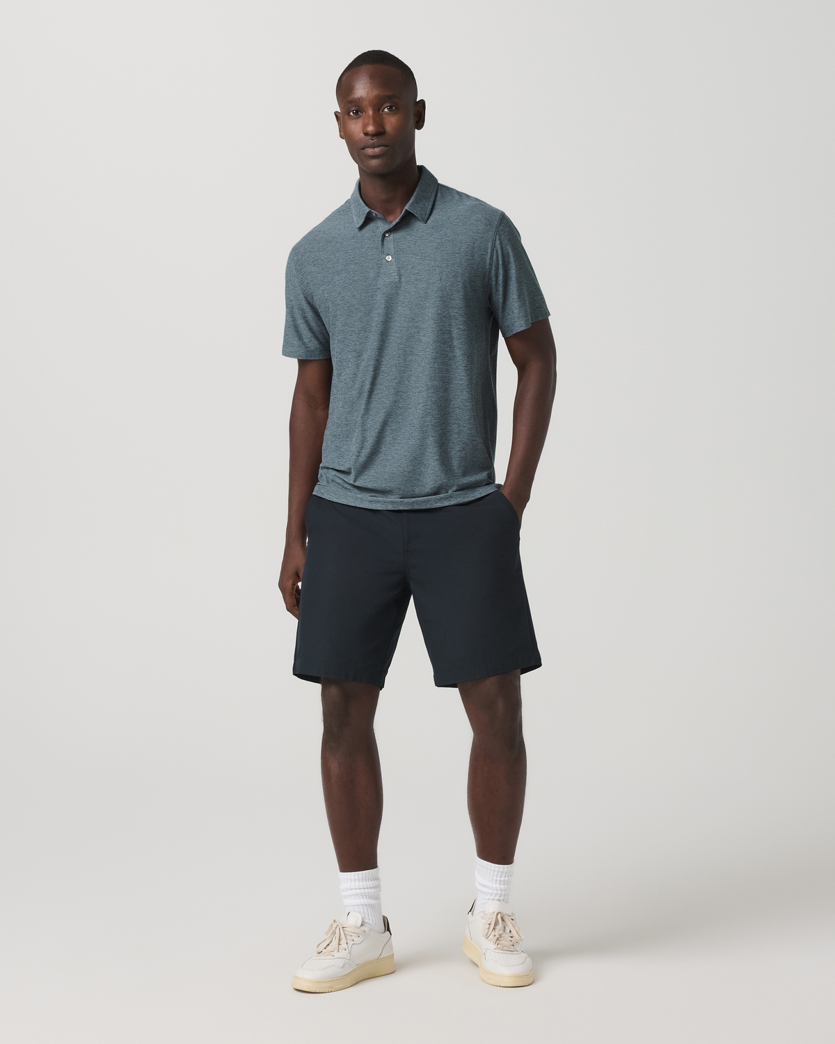 Strato Tech Polo | Blue Sea Heather