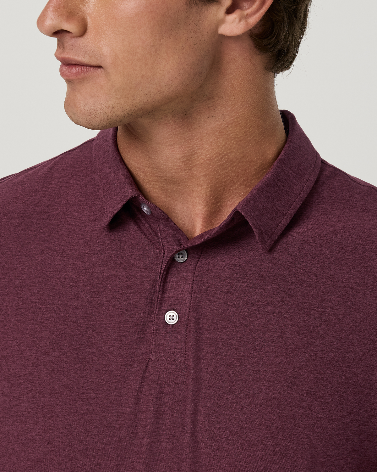 Strato Tech Polo | Fig Heather