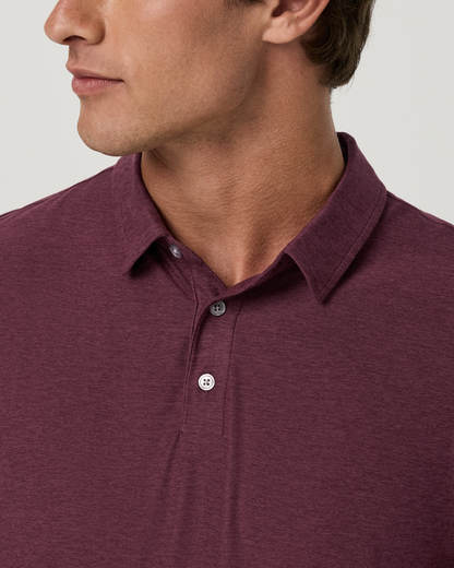 Strato Tech Polo | Fig Heather