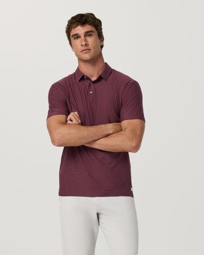 Strato Tech Polo | Fig Heather