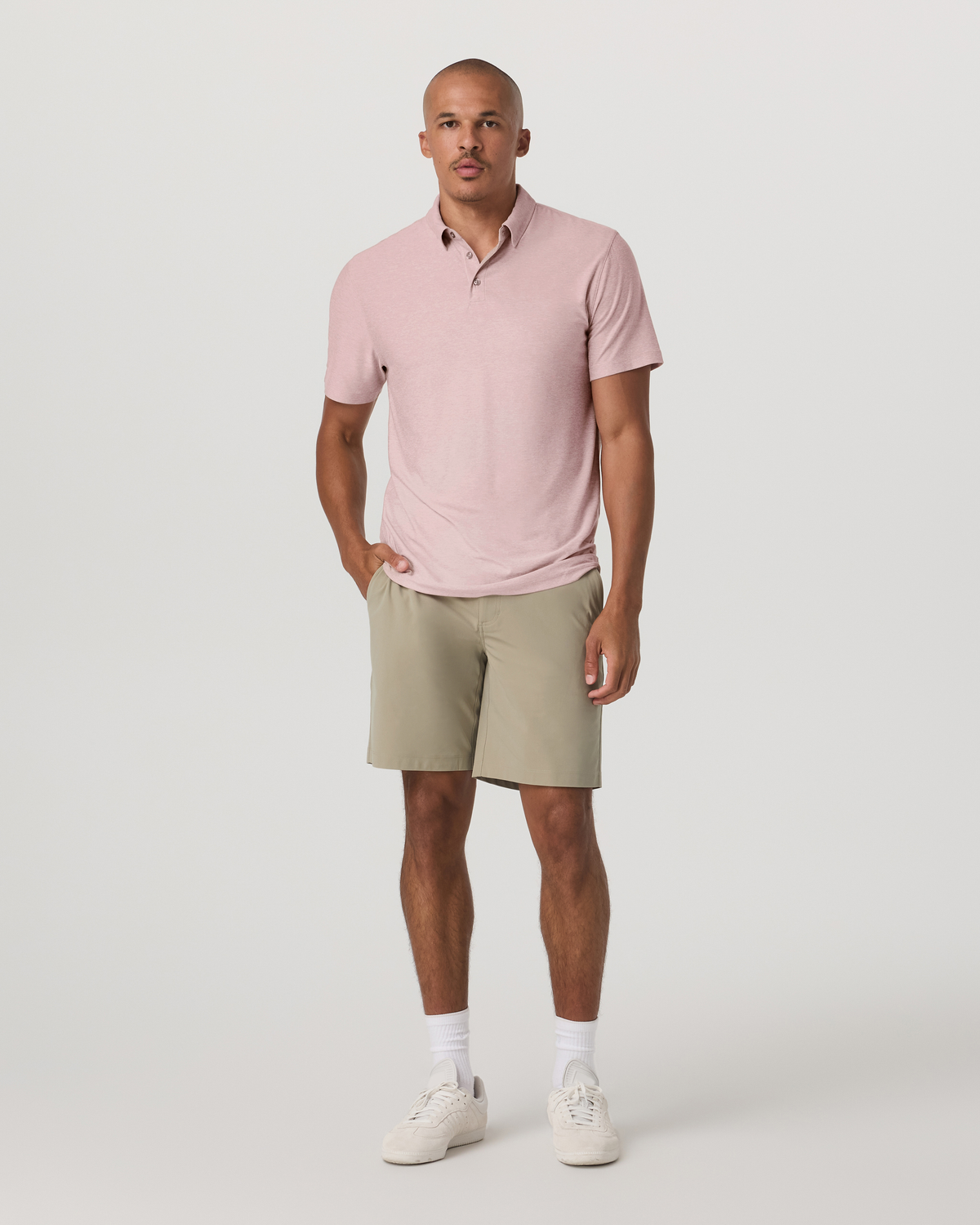 Strato Tech Polo | Faded Rose Heather