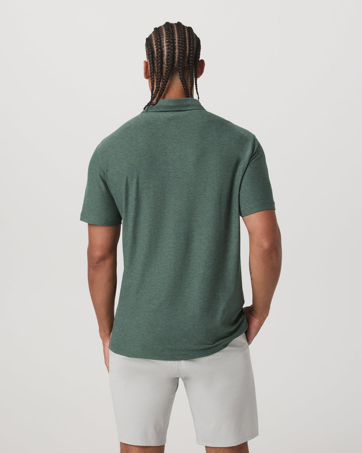 Strato Tech Polo | Agate Green Heather