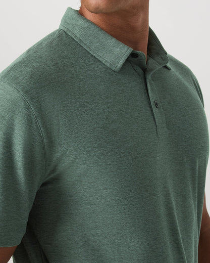 Strato Tech Polo | Agate Green Heather