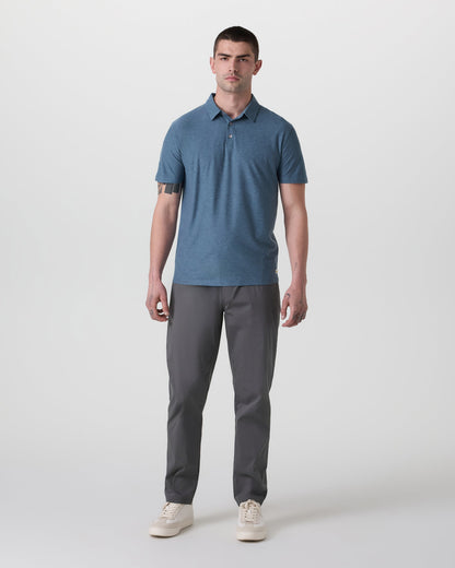 Strato Tech Polo | Pool Blue Heather