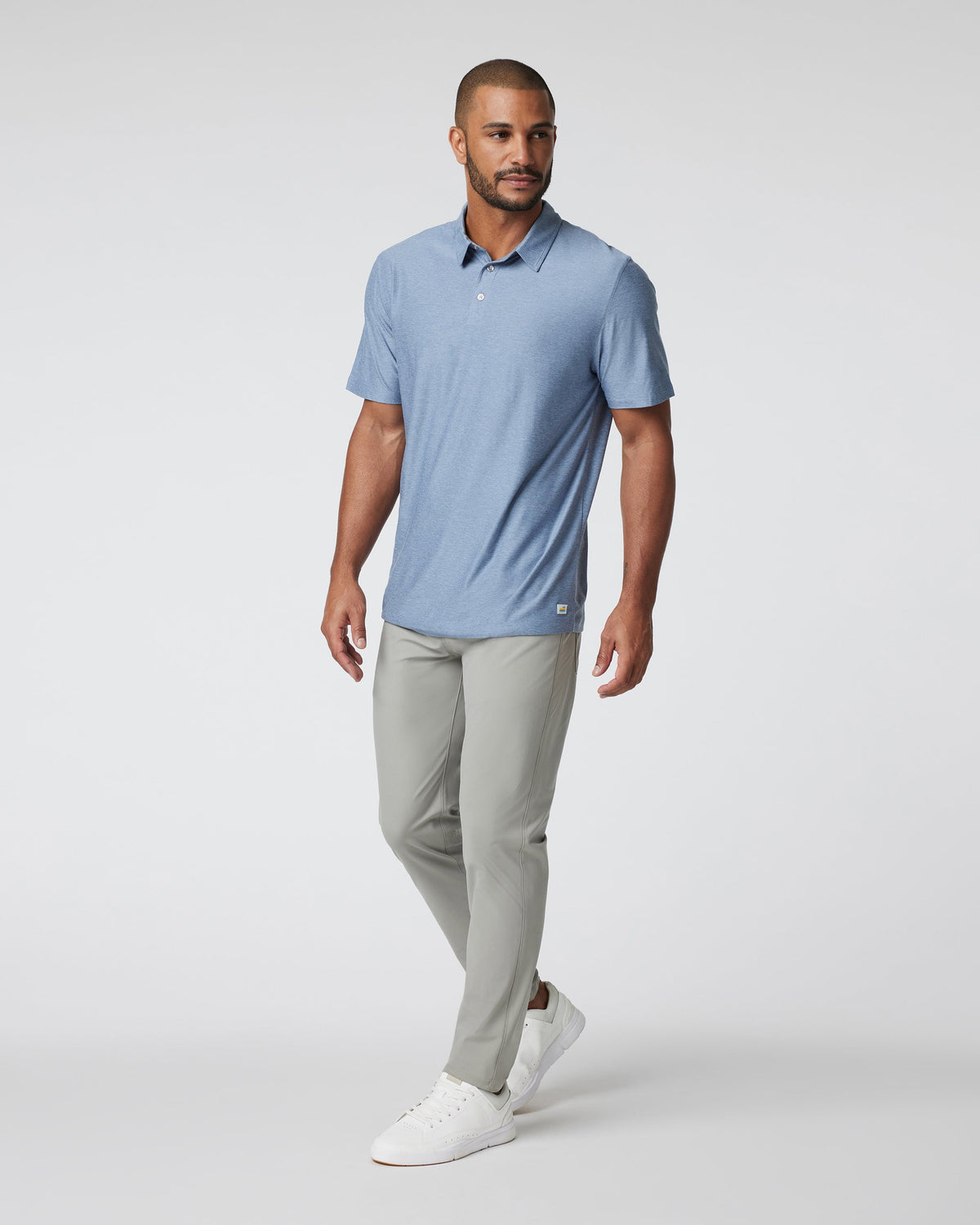 Strato Tech Polo | Chambray Heather