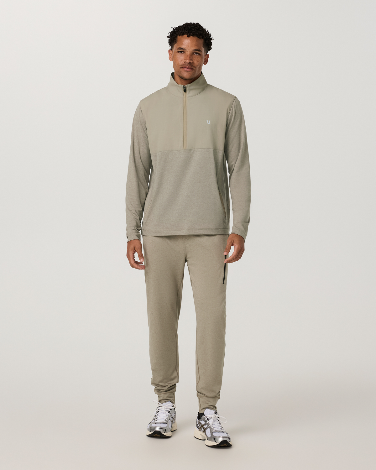 Sunday Element Half Zip | Biscotti Heather
